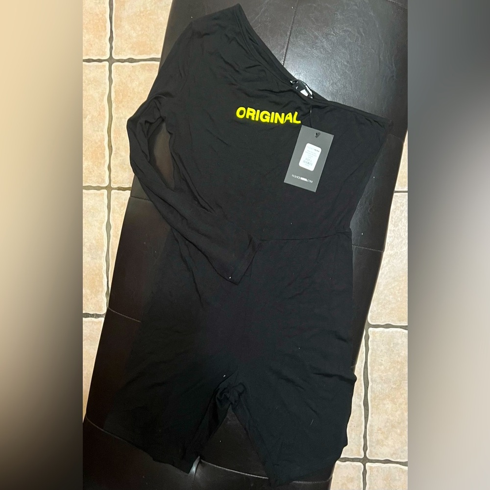 Fashion Nova - Romper - Black - Size XL